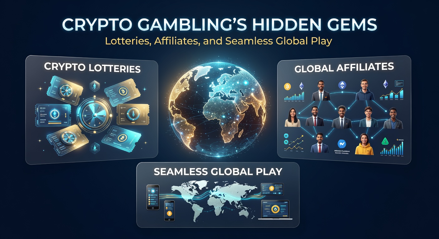 Global map connected by cryptocurrency streams, illustrating seamless worldwide crypto gambling access
