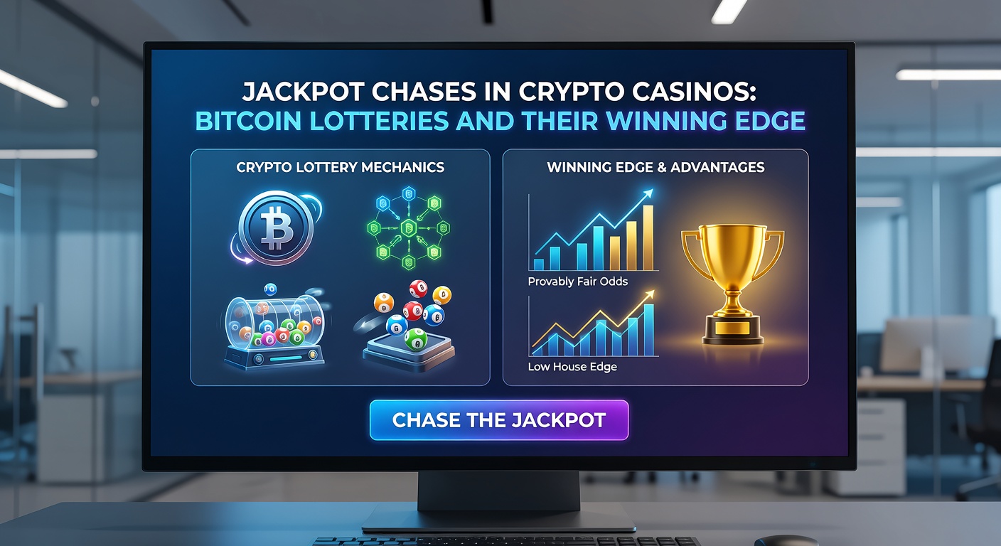 Dynamic screenshot of a Bitcoin lottery draw interface showing escalating jackpot counter and cryptographic verification seals in a crypto casino dashboard
