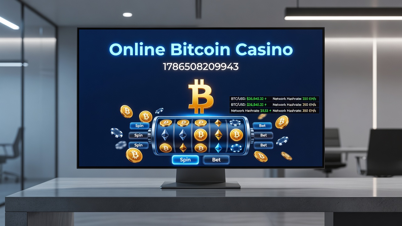 Blockchain transaction verification process displayed alongside casino game selection screen