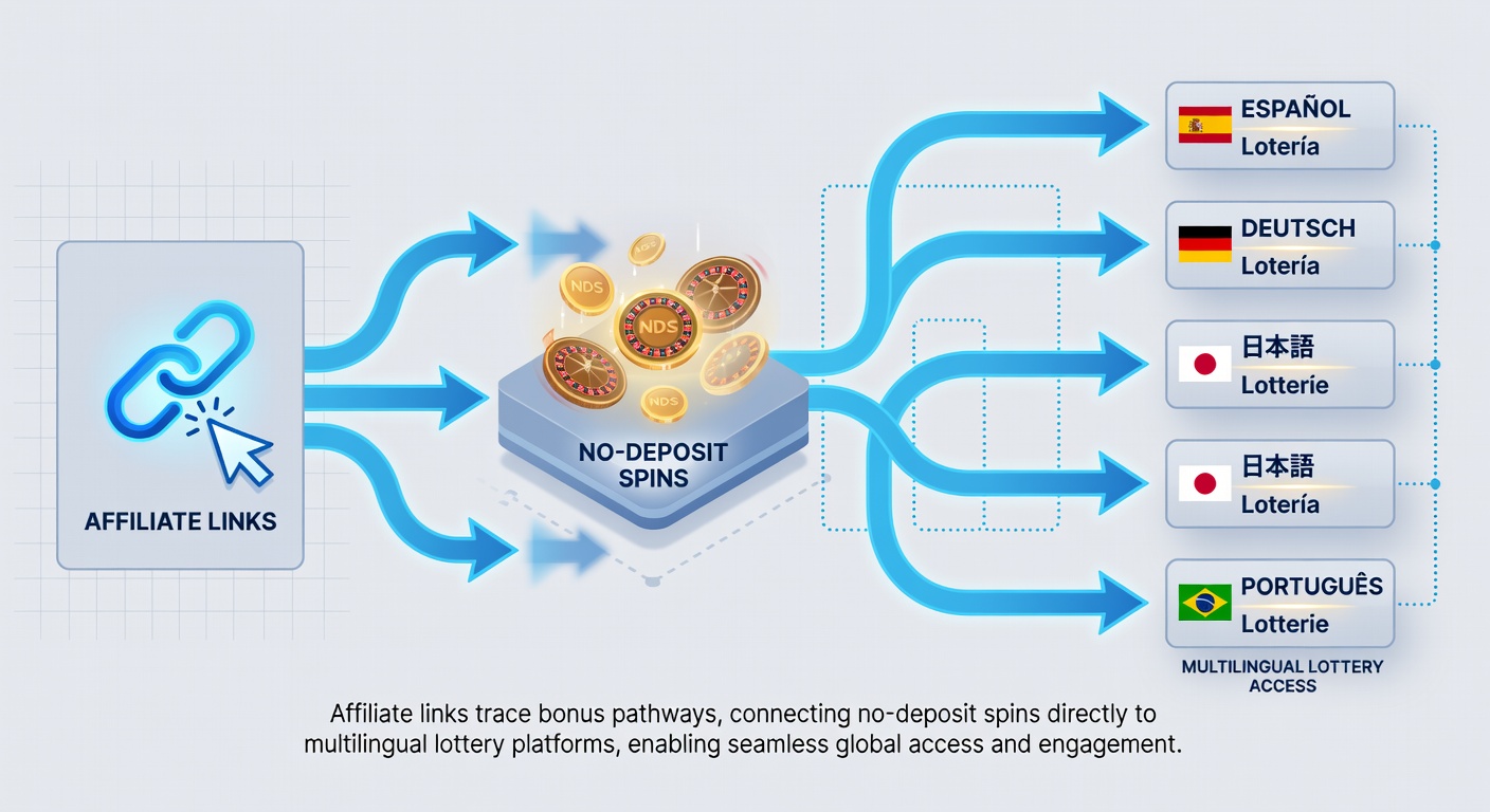 Flowchart illustrating connections between affiliate referrals, no-deposit spins, multilingual lotteries, and live dealer tables